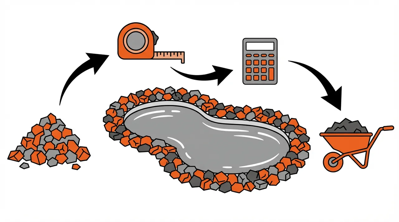 How Much Crushed Concrete Do You Need for Your Pond Border?