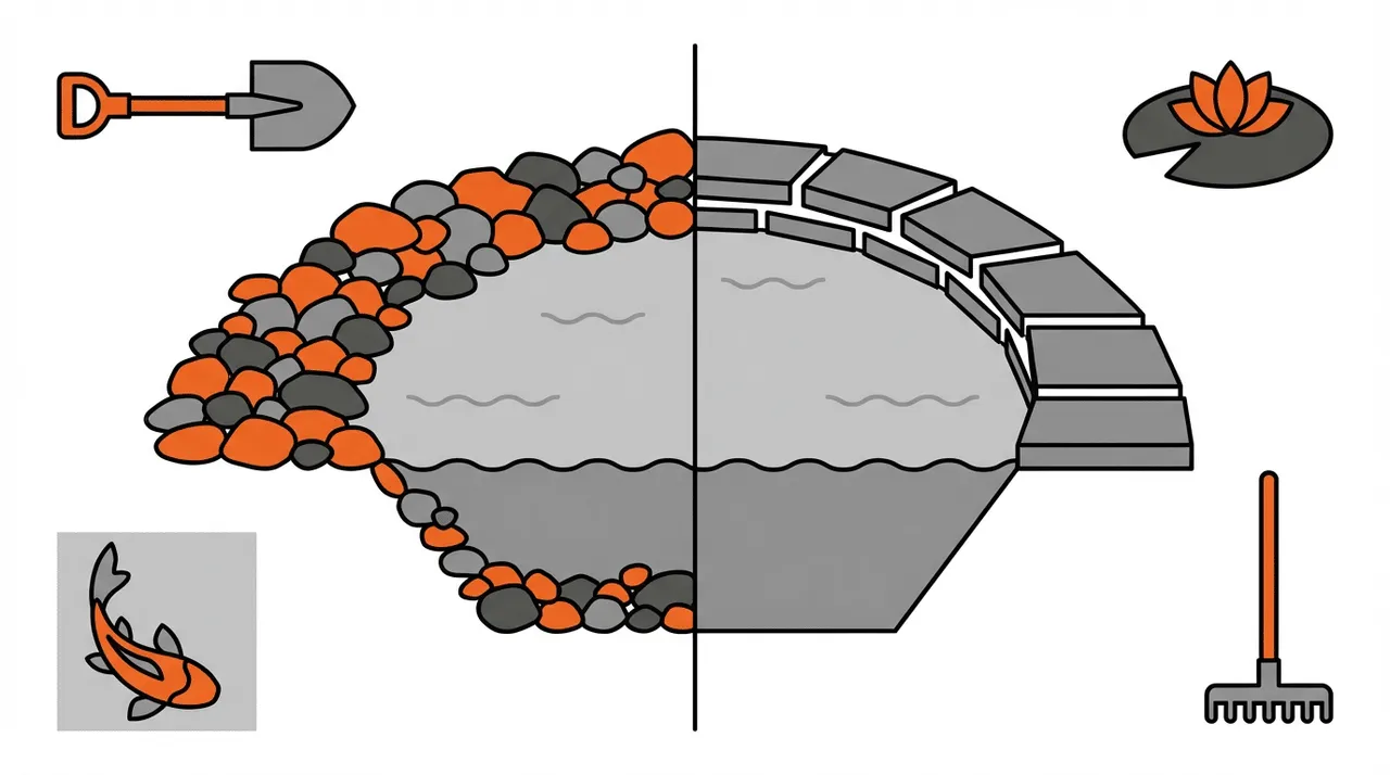 Can gravel be used for backyard pond edging