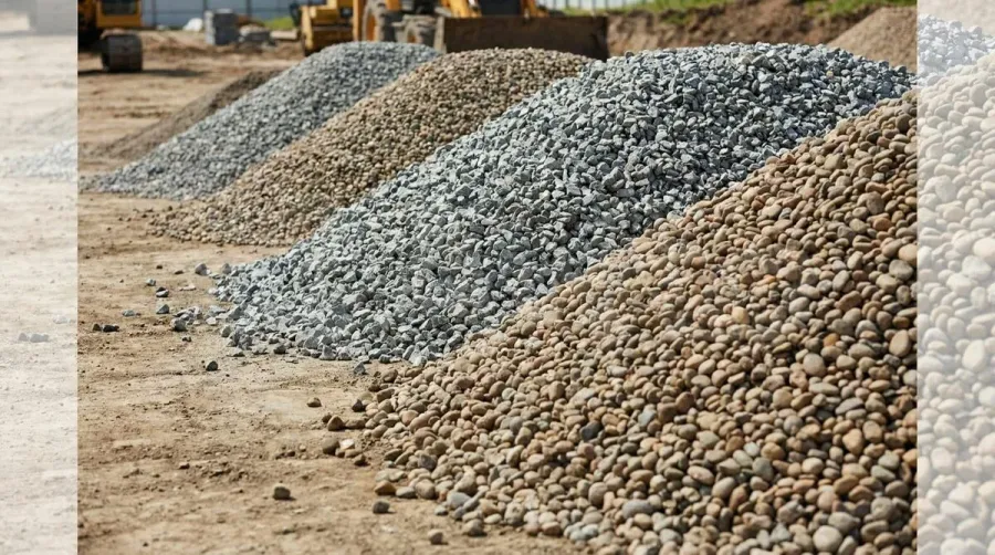 Comparison Of Different Rock Base Materials Crushed Stone Gravel Samples