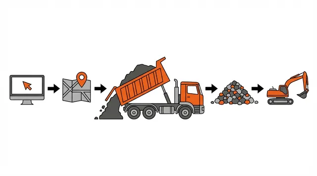 Servicios profesionales de entrega de grava y tierra para proyectos de construcción a nivel nacional