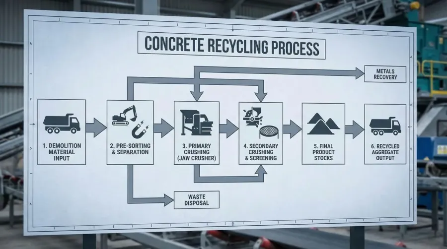 Step By Step Concrete Crushing Process