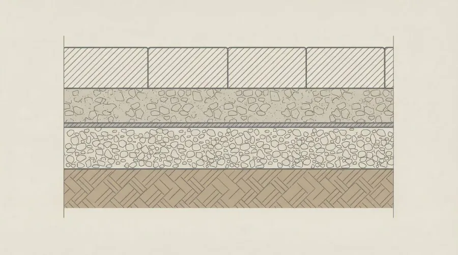 Limestone depth measurement diagram