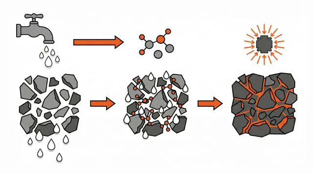 Will crushed concrete harden when exposed to water