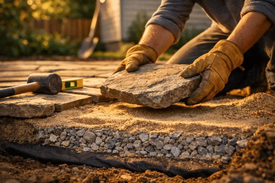 Visualization of a DIY patio