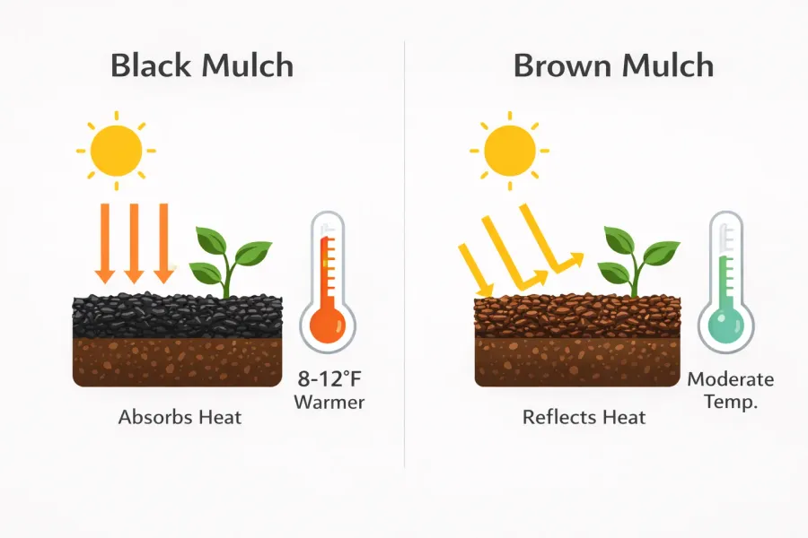 Should You Use Black or Brown Mulch? A Practical Guide