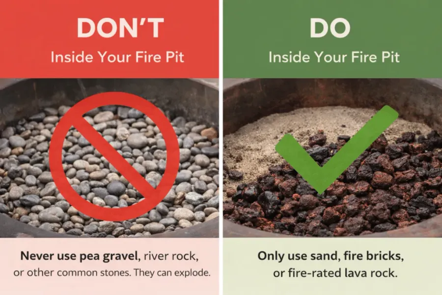 Building a Safe and Stylish Fire Pit Area with Gravel