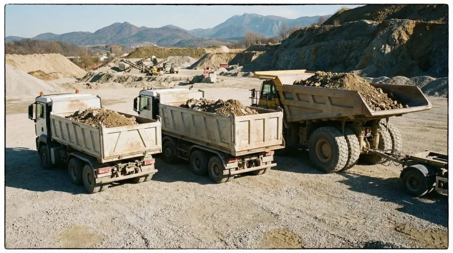 Comparison Of Different Dump Truck Sizes Side By Side