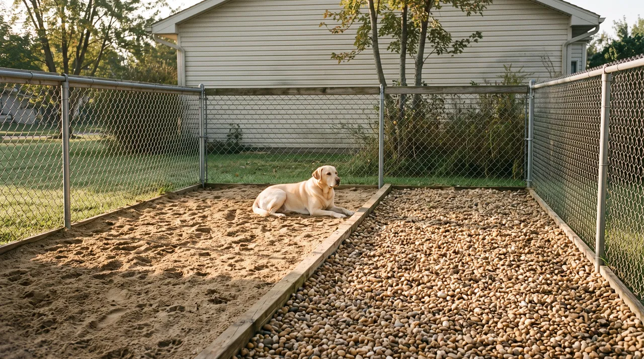 El mejor material para una base de parque para perros (¿Es la arena una buena opción?)