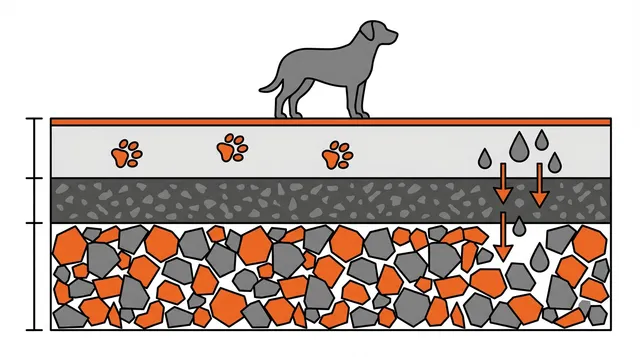 ¿Se puede usar grava para la base de un área para perros?