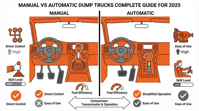 Manual vs Automatic Dump Trucks – Which Transmission Is Right for You