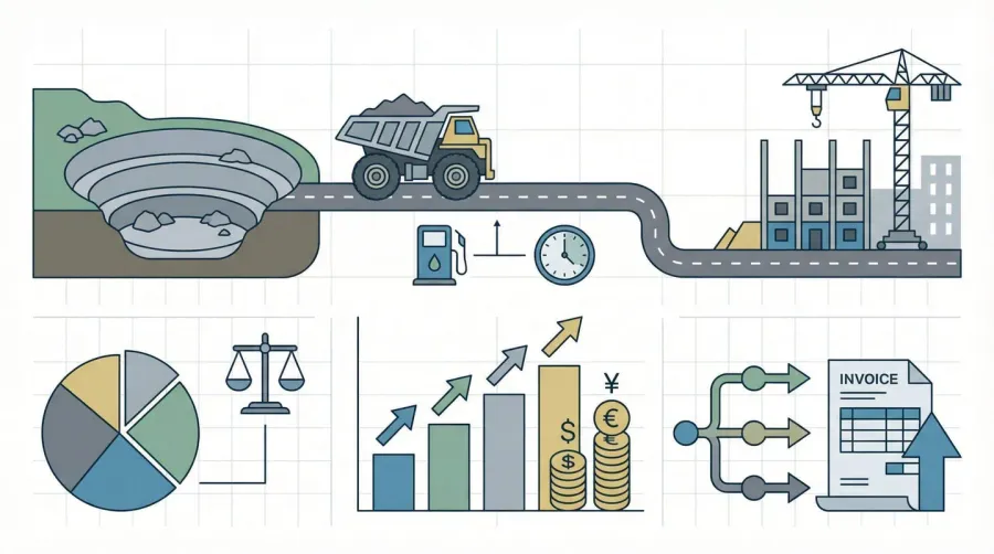 Quarry rock delivery cost calculator and pricing factors