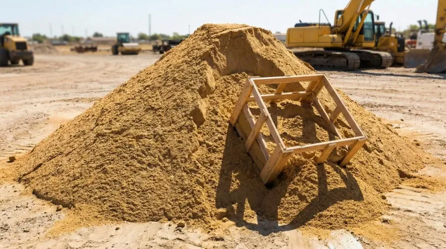Sand Pile Measurement Cubic Yard Visualization