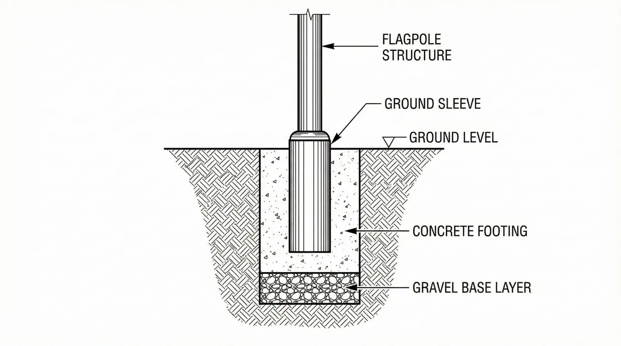 How to Use Gravel as a Base for a Flagpole Installation Guide