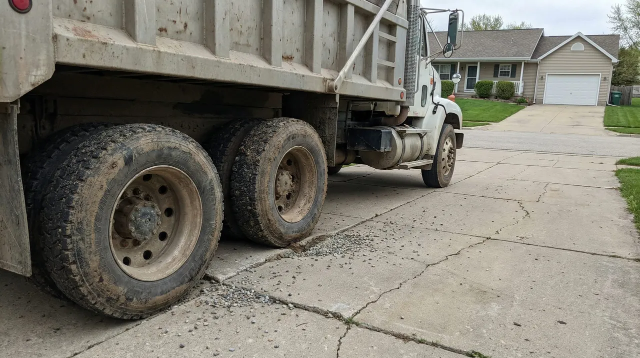 Can Dump Trucks Drive on Your Driveway Without Damage