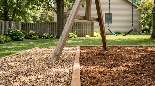 Pea Gravel vs Mulch for Playgrounds (Safety and Cost)