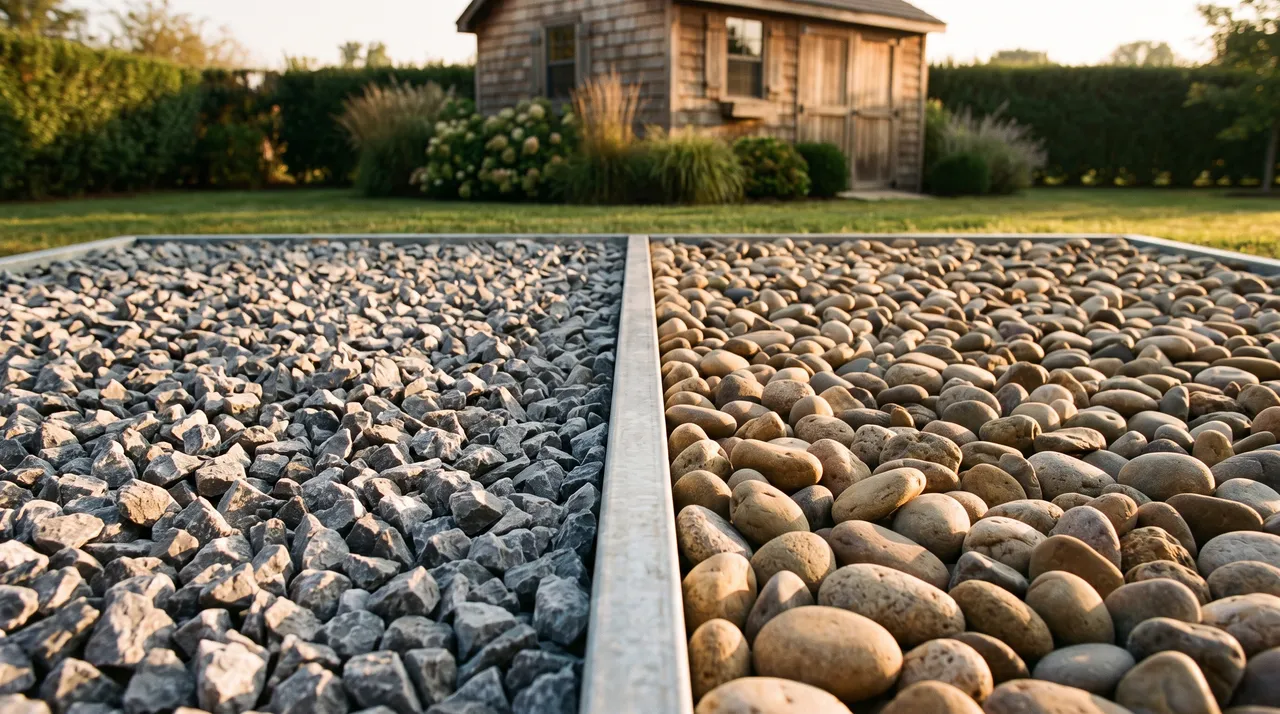 Crushed Stone for a Shed Base (vs River Rock)