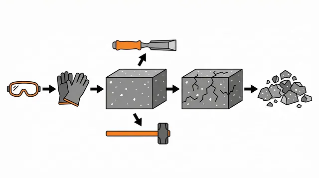 How to break concrete blocks at home
