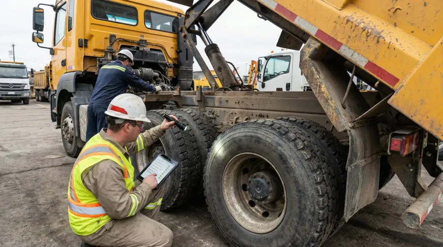 Dump truck safety inspection checklist