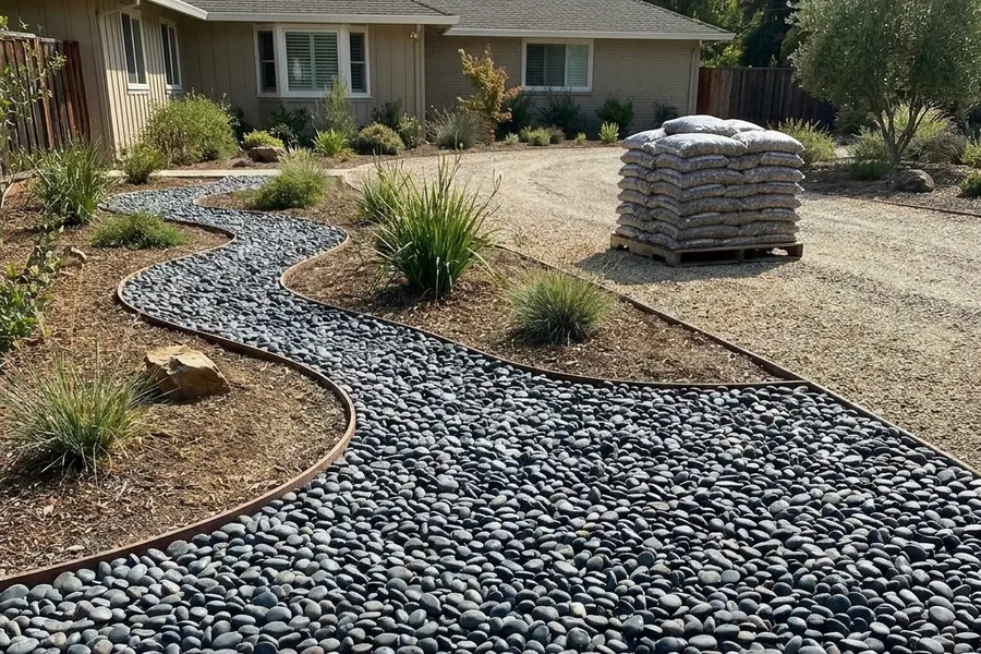 Decorative Stone and Mexican Beach Pebbles, Delivered