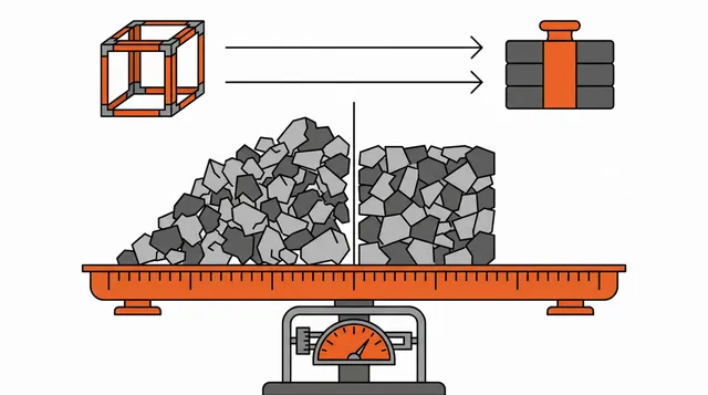 How much crushed concrete in a ton