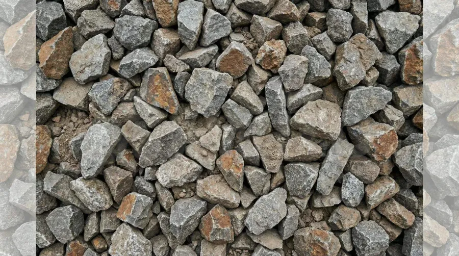 Angular crushed stone interlocking for foundation