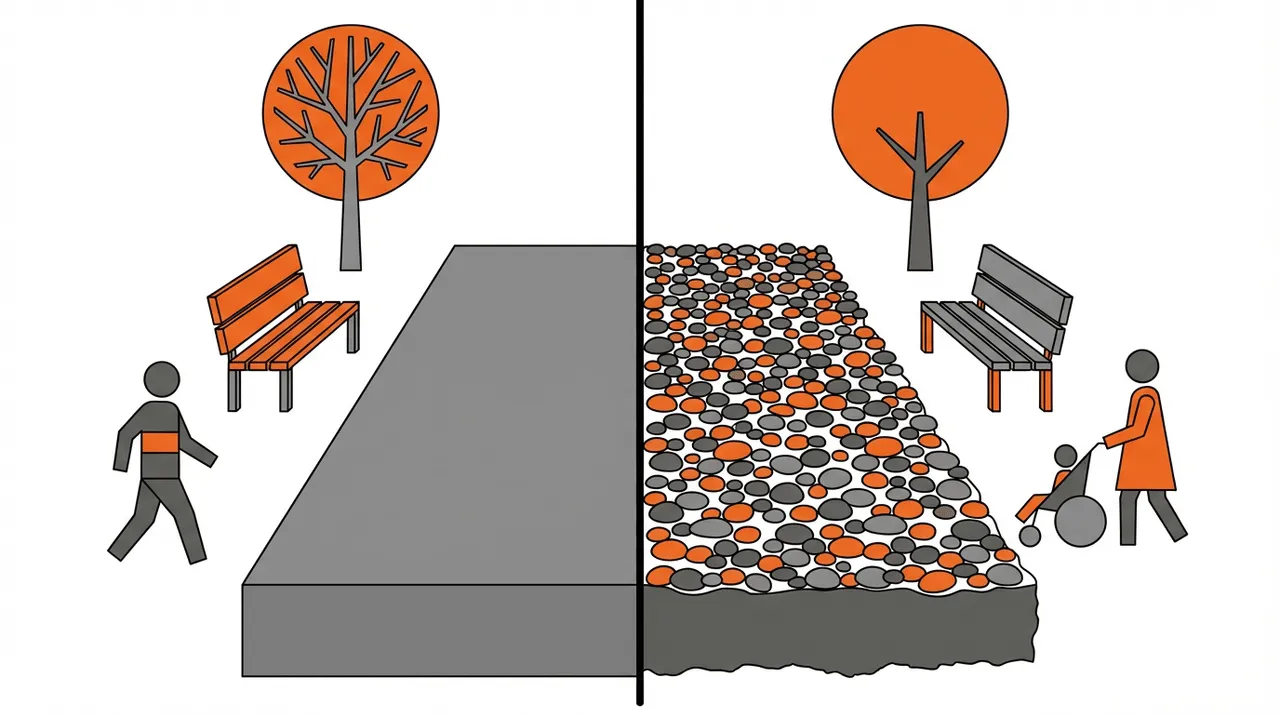 Can gravel be used for community park pathways