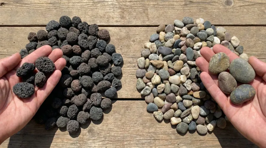 Lightweight aggregate vs traditional gravel comparison