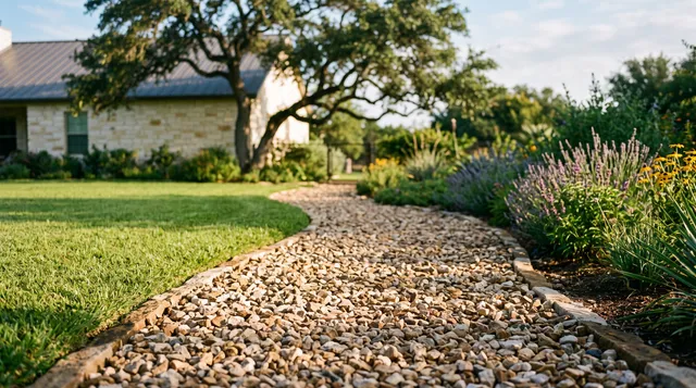 Crafting Stunning Outdoor Spaces with Local Gravel Blends in Texas