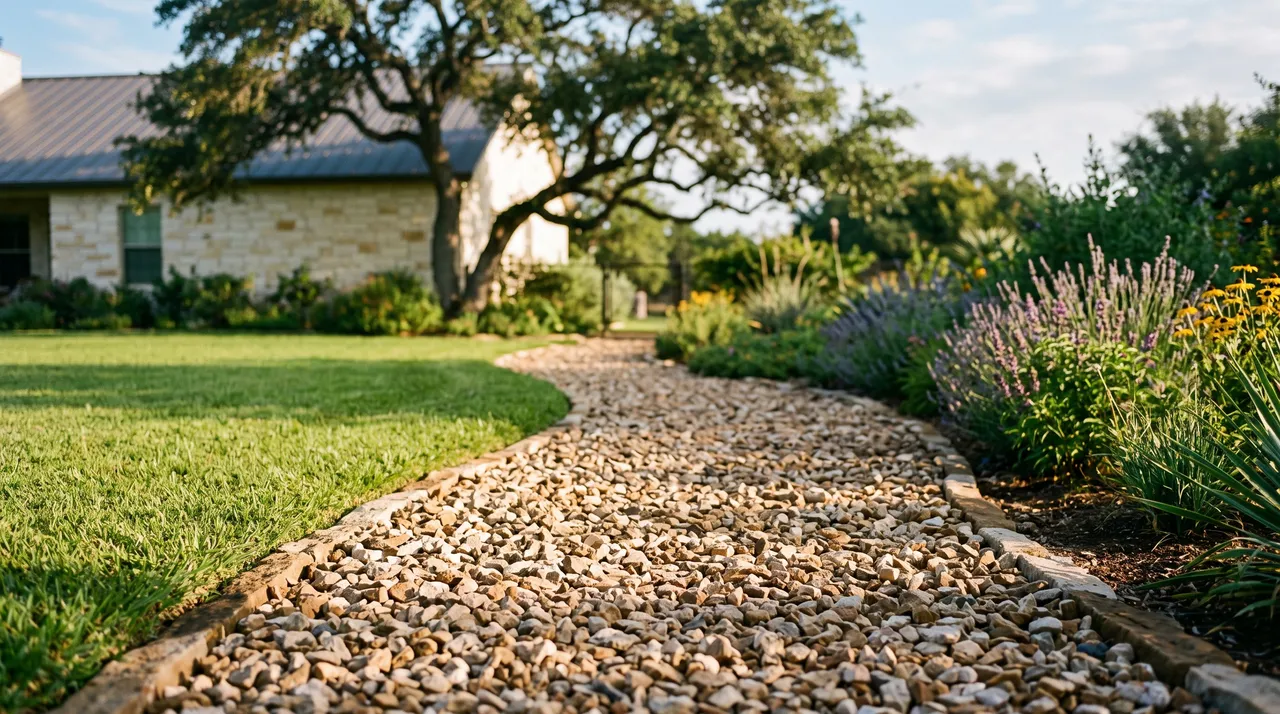 Crafting Stunning Outdoor Spaces with Local Gravel Blends in Texas