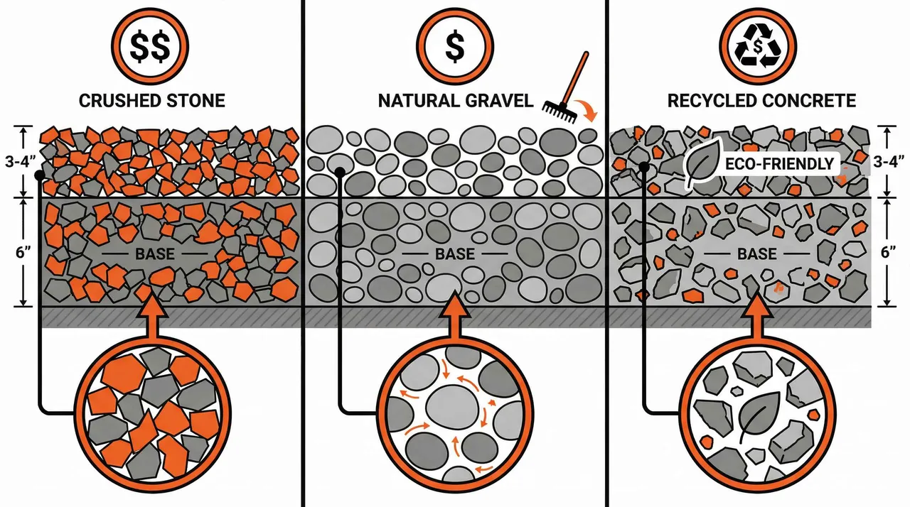 Best Rock for Driveway Base  Complete Guide to Crushed Stone, Gravel & More