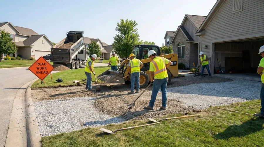 Driveway installation base material comparison