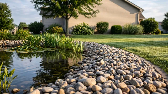 River Rock for Pond Borders (Calculator and Guide)
