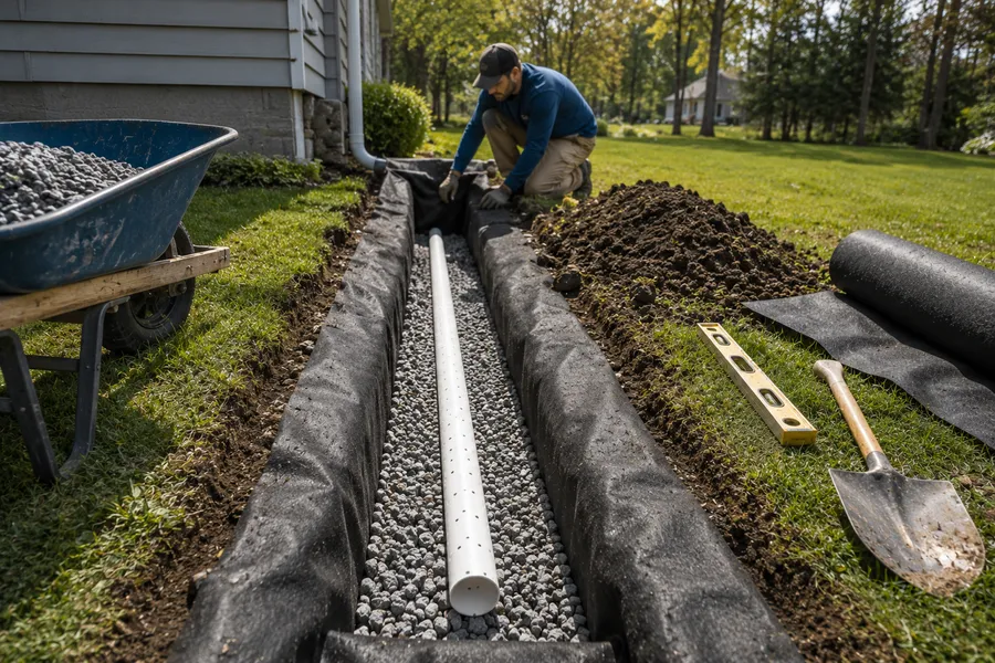 How to Build a French Drain (A Homeowner's Guide)