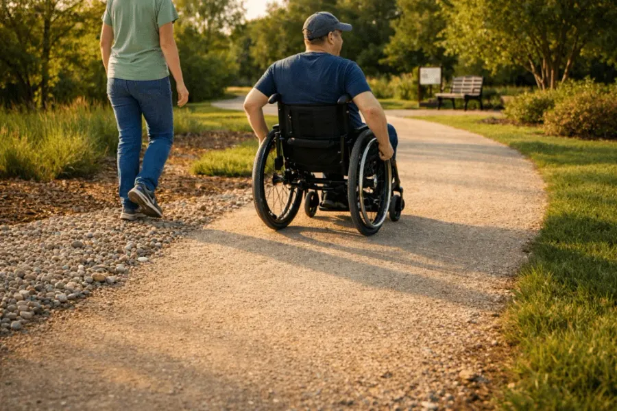 gravel options for wheelchair accessible pathways