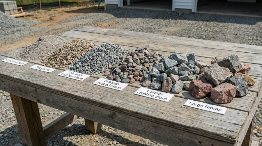 Crushed stone types comparison
