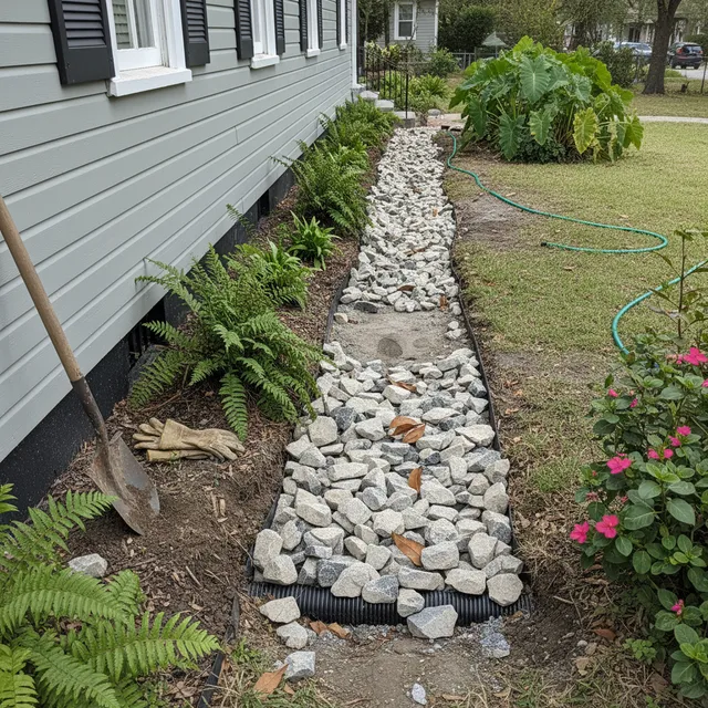 French Drain Rock
