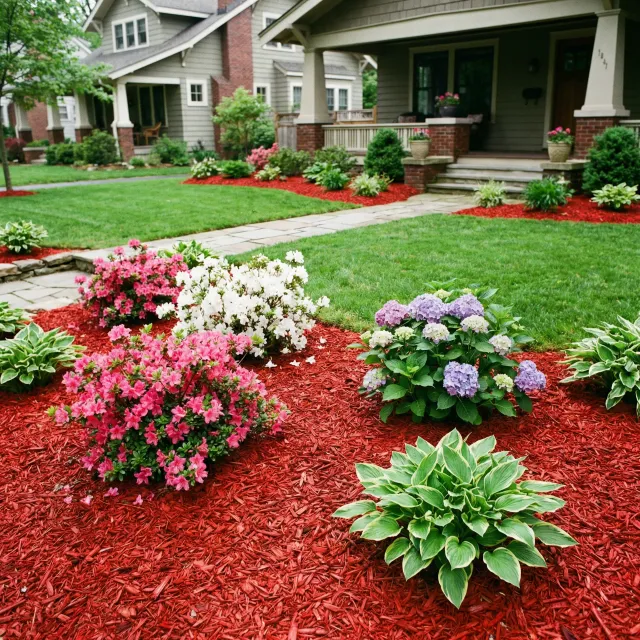 Shredded Red Mulch — photo 6