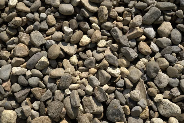 1 1/2" to 3" Natural Round River Stone