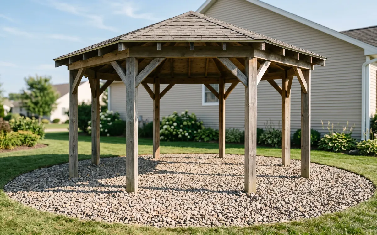 Gravel for Gazebo Bases