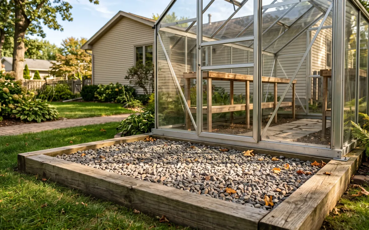 Gravel for Greenhouse Foundations