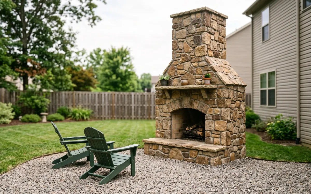 Gravel for Outdoor Fireplaces