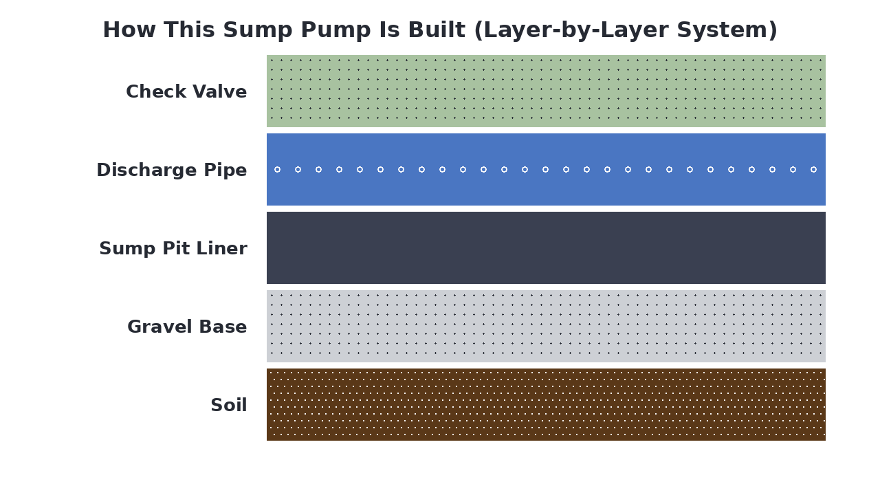 How This Sump Pump Is Built (Layer-by-Layer System) diagram