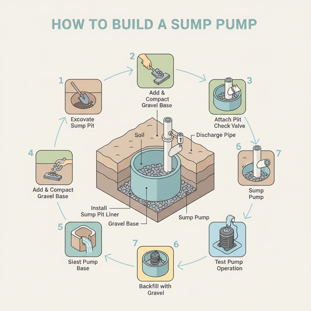 Sump Pump Pit Drain Rock: Gravel Volume & Sizing Guide installation diagram